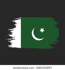 Pakistan Flag Brush Paint Images With Transparent Background, Stock Photos, 3D objects, Pakistan flag Royalty Free Vector Image, Symbol of Pakistan 