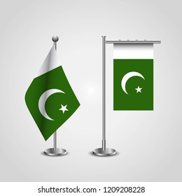 Pakistan flag with creative design vector