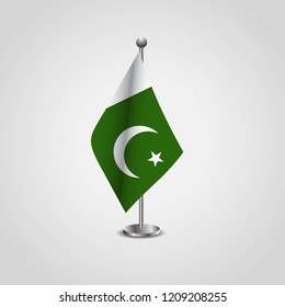 Pakistan flag with creative design vector
