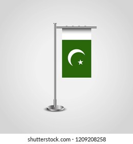 Pakistan flag with creative design vector