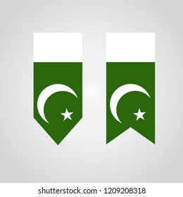 Pakistan flag with creative design vector