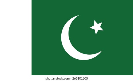 pakistan Flag for Independence Day and infographic Vector illustration.