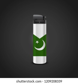 Pakistan flag lighter design vector