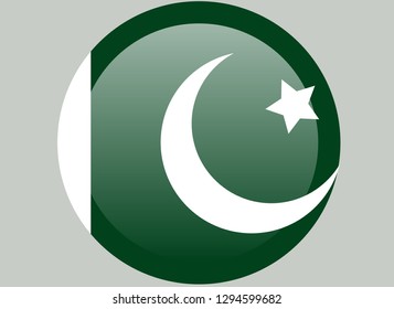 Pakistan flag, official colors and proportion correctly. National Pakistan flag.