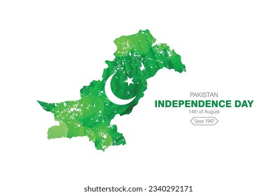 Pakistan Flag Symbol Moon and Star in Map - Independence Day Wallpaper, Post, - 14th August - Independence Day of Pakistan 