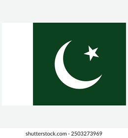 Pakistan Flag Vector Art Design , print Design