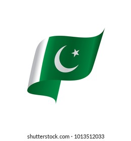 Pakistan flag, vector illustration