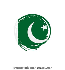 Pakistan flag, vector illustration