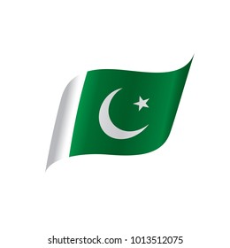 Pakistan flag, vector illustration