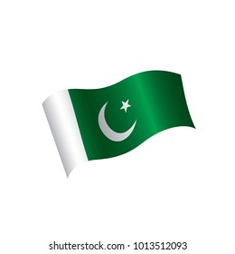 Pakistan flag, vector illustration
