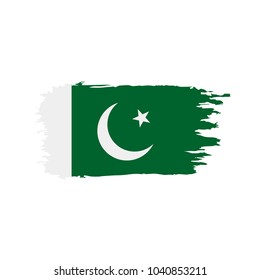 Pakistan flag, vector illustration