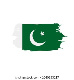 Pakistan flag, vector illustration