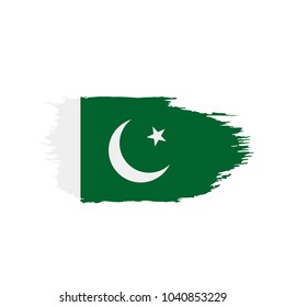 Pakistan flag, vector illustration