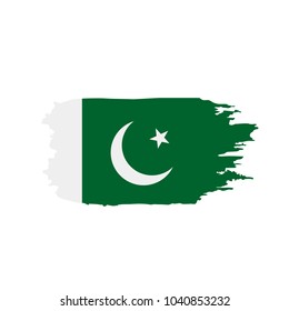 Pakistan flag, vector illustration