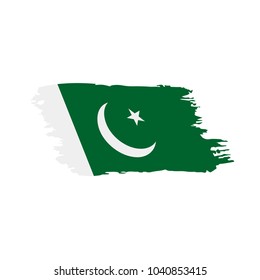 Pakistan flag, vector illustration