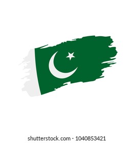 Pakistan flag, vector illustration