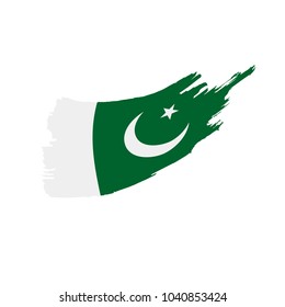 Pakistan flag, vector illustration