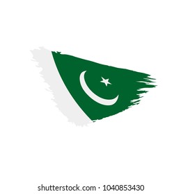 Pakistan flag, vector illustration