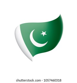 Pakistan flag, vector illustration