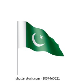 Pakistan flag, vector illustration