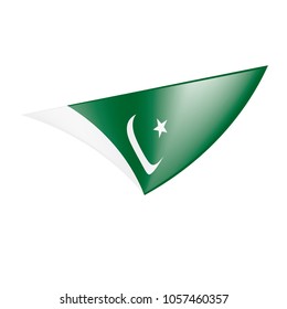 Pakistan flag, vector illustration