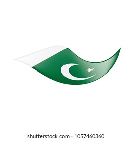 Pakistan flag, vector illustration