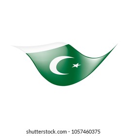 Pakistan flag, vector illustration