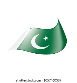 Pakistan flag, vector illustration