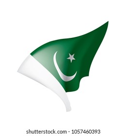 Pakistan flag, vector illustration