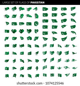Pakistan flag, vector illustration