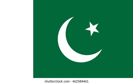 Pakistan flag vector illustration