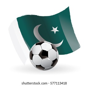 Pakistan Flag Waving football