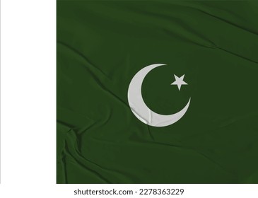 Pakistan flag with wrapped overlay, Pakistani flag