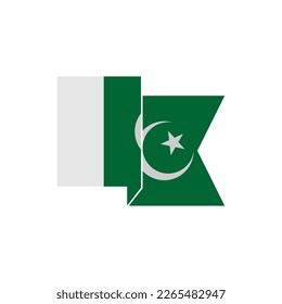 Pakistan Flaggen Symbol Set, Pakistan Unabhängigkeitstag Symbol Zeichen Vektorsymbol