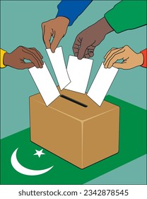 The Pakistan government passed a bill that requires the general elections to be held using electronic voting machines. The ballot box is a temporarily sealed container to receive sealed ballot papers.