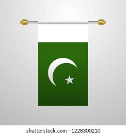 Pakistan hanging Flag