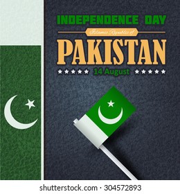Pakistan Independence Day 14 August Celebration Card, Web Banner, Background, Badges Vector Design
