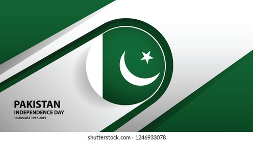 Pakistan Independence Day Background. Vector Illustration EPS 10