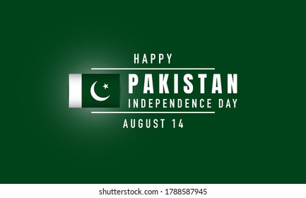 Pakistan Independence Day Background. Vector Illustration.  