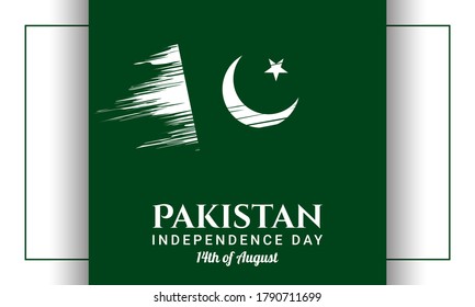 Pakistan Independence Day Background. Vector Illustration.  