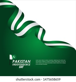 Pakistan Independence Day Celebration Vector Template Design Illustration