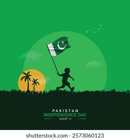 Pakistan Independence Day. Pakistan independence Day creative Design for social media post