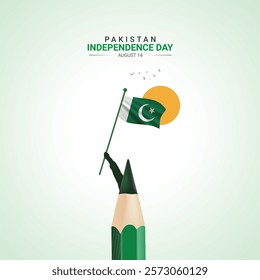 Pakistan Independence Day. Pakistan independence Day creative Design for social media post