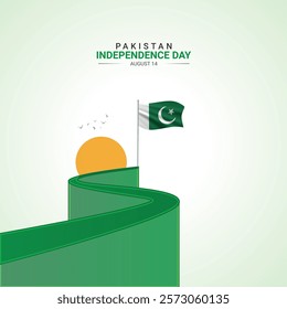 Pakistan Independence Day. Pakistan independence Day creative Design for social media post