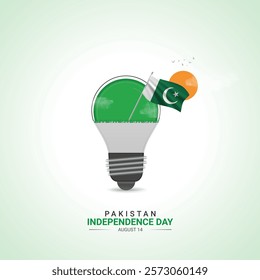Pakistan Independence Day. Pakistan independence Day creative Design for social media post