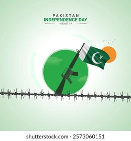 Pakistan Independence Day. Pakistan independence Day creative Design for social media post