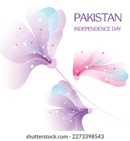 Pakistan Independence Day . Design suitable for greeting card poster and banner