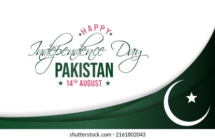 Pakistan Independence day is observed every year on August 14, It marks the anniversary of the partition of the subcontinent into two countries, India and Pakistan. Vector illustration