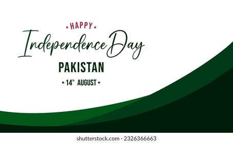 Pakistan Independence day is observed every year on August 14, It marks the anniversary of the partition of the subcontinent into two countries, India and Pakistan. Vector illustration