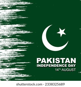 Pakistan independence day. Pakistan's Independence Day is celebrated every year on 14th August. Greeting poster banner design. Vector illustration